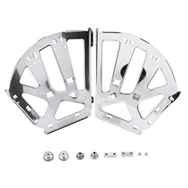 Imagem de Dobradiça de gaveta, 2 peças de dobradiças de armário de aço inoxidável para a maioria dos suportes de sapatos, prateleiras e armários (3 camadas)