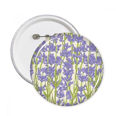 Imagem de Pintura de plantas de flores, lavanda, broches, emblema, acessório, 5 peças