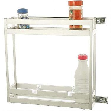 Imagem de Porta Temperos Latas Óleo Alumínio Anodizado Fosco Lateral Jomer 9301