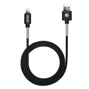 Imagem de CABO USB ELOGIN COM MOLA PROTETORA LIGHTNING PRETO- CM05