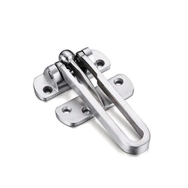 Imagem de Aço Inoxidável Hasp Lanch Lock Cadeia de Porta Anti-Theft Clasp Janela Armário Fechaduras Ferramentas para Home Room Hotel Security Hard YYDFPIIA