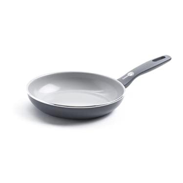 Imagem de GreenPan Frigideira Dover Healthy Ceramic Antiaderente, 20 cm, livre de PFAS, lavável na lava-louças, alça confortável, cinza