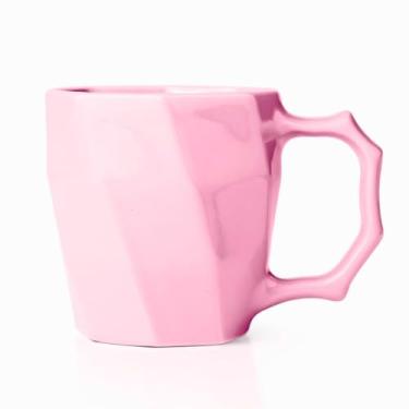 Imagem de Caneca Xicacar de Café Porcelana Cerâmica Louça lisa 120 ml Cores Variadas (Rosa)