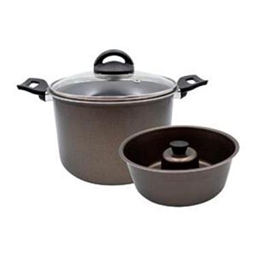 Imagem de Pudinzeira Completa Antiaderente Com Tampa de Vidro