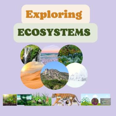 Imagem de Exploring Ecosystems: for kids 8 to 12 years Producers Herbivores carnivores Decomposers Types of Ecosystems Ocean Food Chain food chain food web
