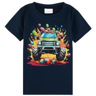 Imagem de HH Family Camisetas de Páscoa para Meninos e Meninas Crianças Presente de Páscoa Coelhinho Roupas 3-12 Anos, Caminhão de Páscoa N, 6