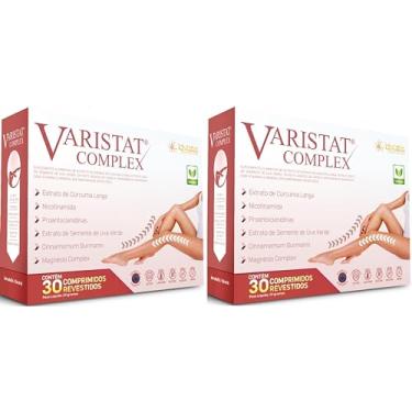 Imagem de Varistat Complex Magnésio Cloreto + Glicina + Óxido de Magnésio + Canela + Curcumina + Semente de Uva + Vitamina B3 idNlabs 30 Comprimidos Kit 2 Unidades