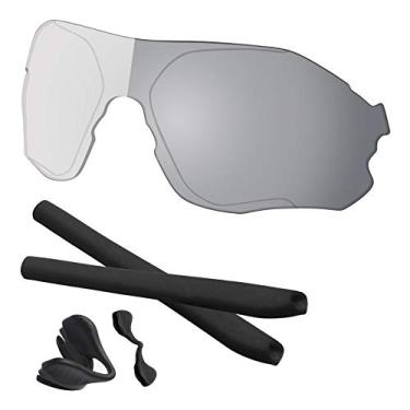 Imagem de Predrox Lentes HD para prata fotocromáticas EV Zero Range e kits de borracha de substituição para óculos de sol Oakley OO9327
