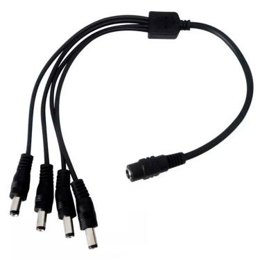 Imagem de Cabo Conector P4 Luxvision DC-P4, 4 Saídas P4 Macho, 1 Entrada P4 Fêmea