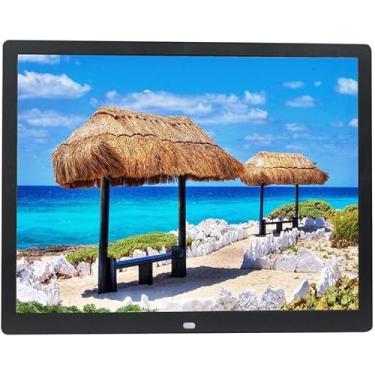 Imagem de Máquina de publicidade HD de álbum de fotos digital digital de 17 polegadas Suporte para reprodução de cartão USB/SD/MMC e fotos 720P / 1080P, arquivos de vídeo LCD com controle remoto i