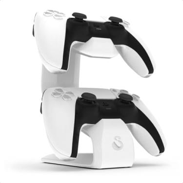 Imagem de Suporte para 2 Controles de PlayStation 5 PS5, Apoio de Mesa Gamer, Modelo VN