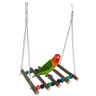 Imagem de Gaiola de pássaro, ponte, papagaio, escada, brinquedos de pássaros para calopsitas, corda e ponte, brinquedos de escalada, brinquedos de pássaros para periquitos, suporte de gaiola de pássaro