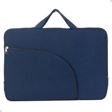 Imagem de Bolsa Para Carregar Notebook Macbook Bag Coleção Moderna (Azul Marinho, 15.6")