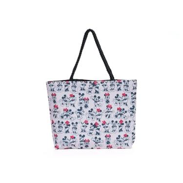 Imagem de Disney Bolsa Mickey Mouse e Minnie Mouse, bolsa grande para férias em parques temáticos, bolsa de viagem, bolsa grande, bolsa de trabalho, bolsa de mão, Mickey e Minnie, One Size