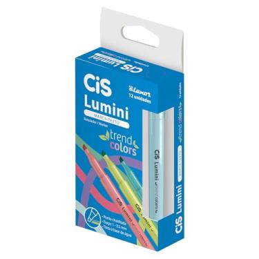 Imagem de Marca Texto CIS Lumini Trend Colors Azul Céu Caixa com 12 unidades