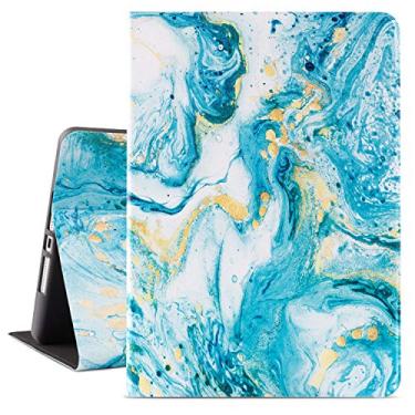 Imagem de Vimorco Capa fina para iPad 9ª 8ª geração 10,2 polegadas 2021 2020 2019, para iPad 10.2, capa protetora à prova de choque para iPad 7/8/9 gerações, suporte ajustável, despertar/hibernar