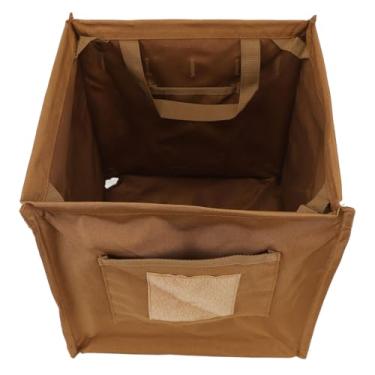 Imagem de Lata de Lixo Dobrável Ao Ar Livre, Pano Oxford Grande Capacidade 33L Lata de Lixo Ao Ar Livre Lata de Lixo Dobrável Cesta de Armazenamento de Linha para Piquenique de Viagem,