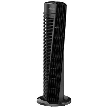 Imagem de Ventilador de Torre com Controle Remoto, Silencioso, Oscila até 70, Temporizador e 4 Velocidades, 110V 71W, Vornado OSC54, Preto