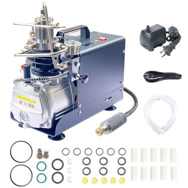 Imagem de NDCYJG 300Bar Pcp Air Compressor, Air Rifle High Pressure Air Compressor Pump for Scuba Rifle, Filling Air Rifle Filling Blue