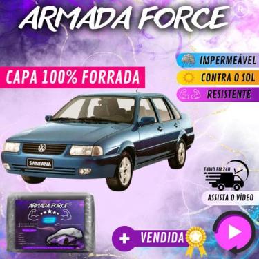 Imagem de Capa Cobrir Carro SANTA 100% Forrada Armada Force 100% Impermeável For