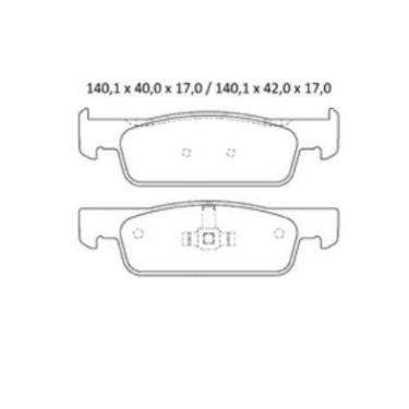 Imagem de Pastilha De Freio Logan 1.6 Dianteira Sem Alarme Sistema Teves 2343 Sy