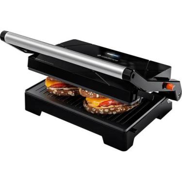 Imagem de Grill Sanduicheira Cadence Misteira Chapa Eletrica, Preto, 110V