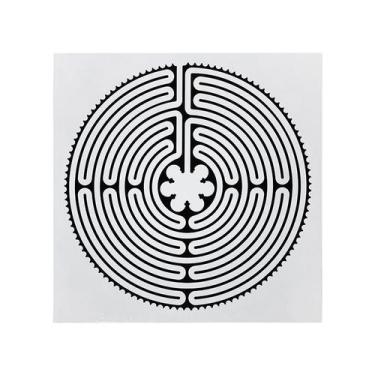 Imagem de Gráfico Radiestesia Radiônica Labirinto De Chartres Placa 24x24cm - MP