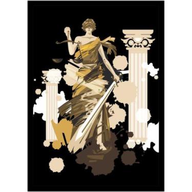 Imagem de Quadro Decorativo Direito Advogados Deusa Têmis Advocacia Justiça Sala