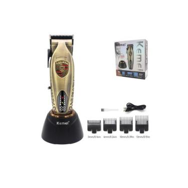 Imagem de Maquina de Corte Profissional KEMEI KM 2230 7500rpm, Dourado