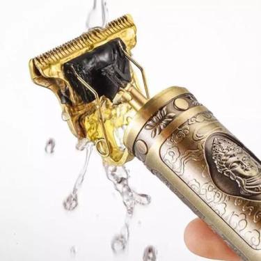 Imagem de Máquina Cortar Cabelo Barba Acabamento Detalhe Profissional Sem Fio Re