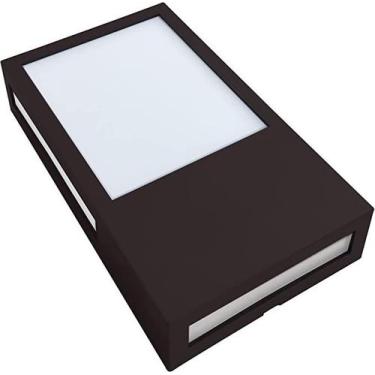 Imagem de Arandela Led Cube Avant Café 12W 3000k - Luz Amarela