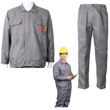 Imagem de Conjunto Uniforme Segurança EPI Listra Refletiva Construçao Civil Obra