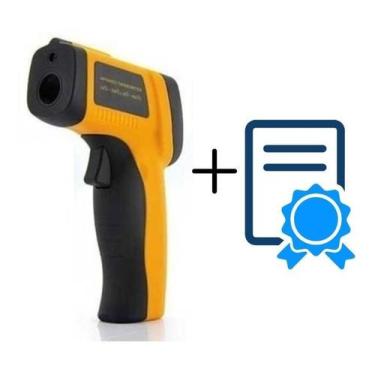 Imagem de Termômetro Laser Digital Industrial Certificado Calibração - N/C