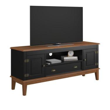 Imagem de Rack 2 Portas e 1 Gaveta - Apaixone&Decore, Preto