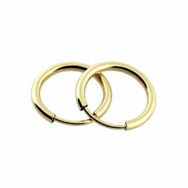 Imagem de Brinco Argola 1.4cm Ouro 18k 750 - DR Joias