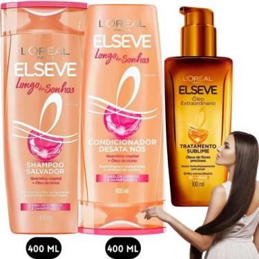 Imagem de Kit Elseve Longo dos Sonhos Anti-Corte Oleo Extraordinario Loreal Pari