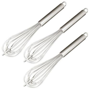 Imagem de Kit 3 Pç Fouet Batedor Profissional De Ovos E Massas 34 Cm - OPEN TRAD