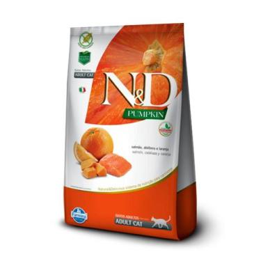 Imagem de Ração Seca ND Pumpkin Feline Salmão, Abóbora e Laranja para Gatos Adul