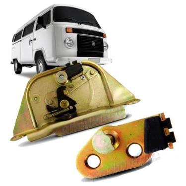 Imagem de Kit Fechadura + Batente Porta Correr Kombi Carat Todas 1997 1998 1999 