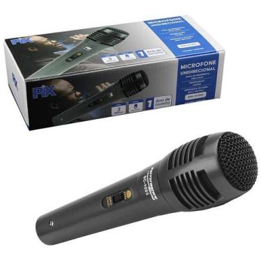 Imagem de Microfone Unidirecional com Fio 3 Metros Preto SC-1003 055-1003 PIX