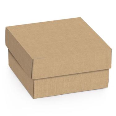 Imagem de Mini caixa quadrada Kraft G 12x12x4 10 unidades - CROMUS