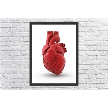 Imagem de Quadro Decorativo Medicina Coração Salas Decorações Com Moldura - Vita