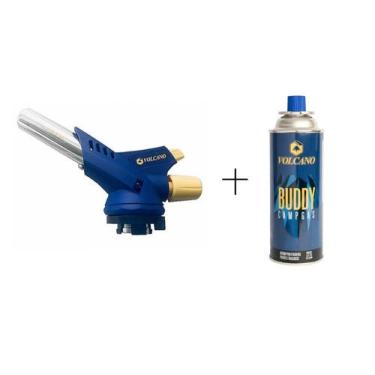 Imagem de Maçarico Uso Culinário Portátil C/ Regulagem + 01 Gás Butano - Volcano