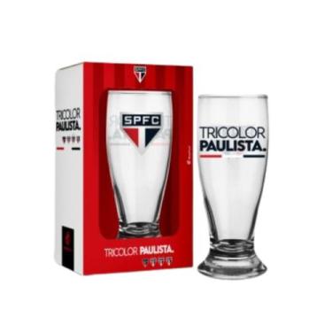 Imagem de Copo Munich São Paulo Tricolor Paulista Tulipa - Loja Coisaria
