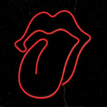 Imagem de Luminoso Led Neon Boca Retrô Rolling Stones Letreiro - ArtStudio 