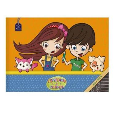 Imagem de Caderno Meia Pauta Capa Dura 40 Folhas 45.8895-8 Comecando A Escrever 