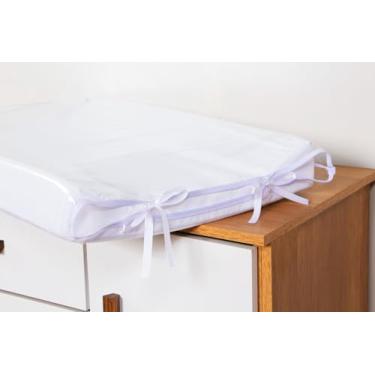 Imagem de Genérico Trocador Bebê Anatômico Branco Impermeável Capa Plástica