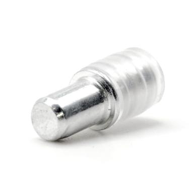 Imagem de ReplacementScrews Pinos de suporte de prateleira de vidro compatíveis com IKEA 101577 (UTRUSTA) Suporte de prateleira com manga de borracha (pacote com 12)