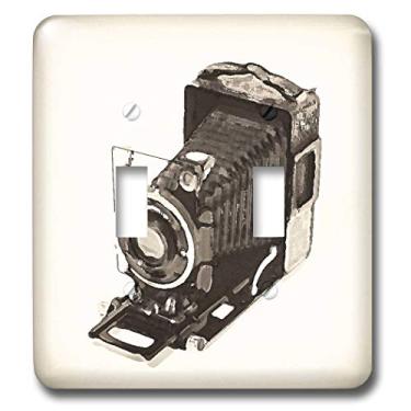 Imagem de 3dRose LLC lsp_20725_2 Imagem de uma câmera clássica vintage com botão duplo