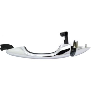 Imagem de Maçaneta externa cromada externa LH lado do motorista traseiro esquerdo compatível com Kia Sorento 2016-2020 EX, L, LX, S, SX 2.4L L4 3.3L V6 Replace 82651C5010